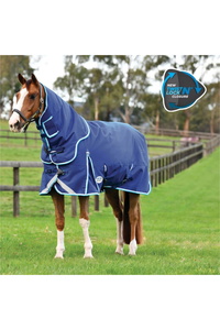Weatherbeeta Comfitec Ultra Hardi Detach-A-Neck Medium Turnout Rug 1026464 - Blue